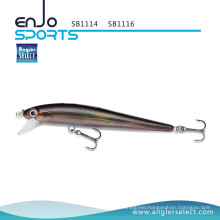 Angler Select Stick Bait Shallow Fishing Tackle Bait with Vmc Treble Hooks (SB1114)